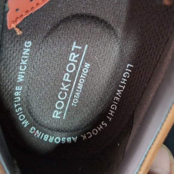 Rockport Men's Brown Leather Upper Lace-up Dress Shoes,Size 8.5 US M. - Picture 11 of 13